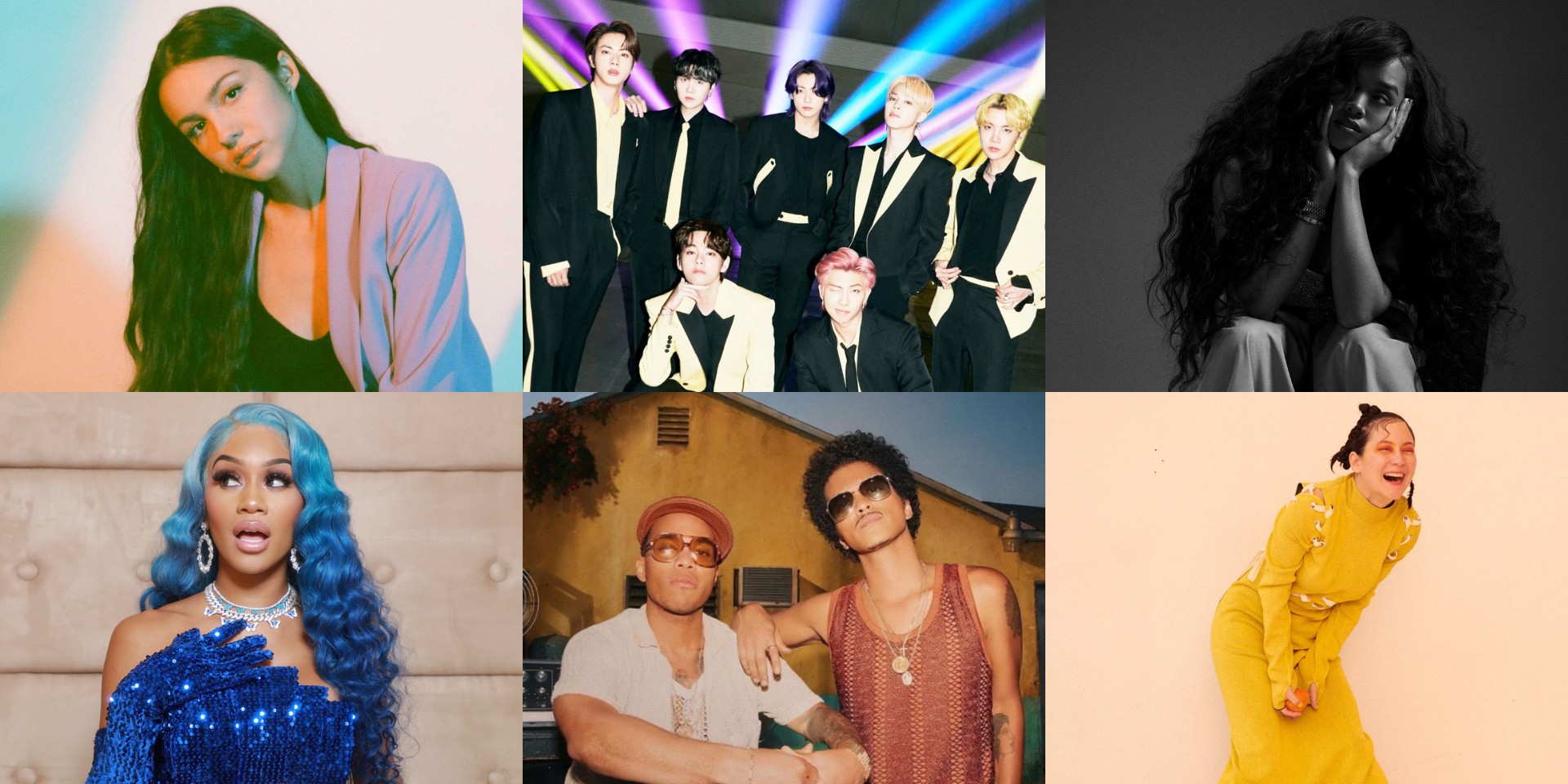 First Round Of 2022 GRAMMYs Performers Announced: BTS, Olivia Rodrigo,  Billie Eilish, Lil Nas X, Jack Harlow, Brandi Carlile & Brothers Osborne
